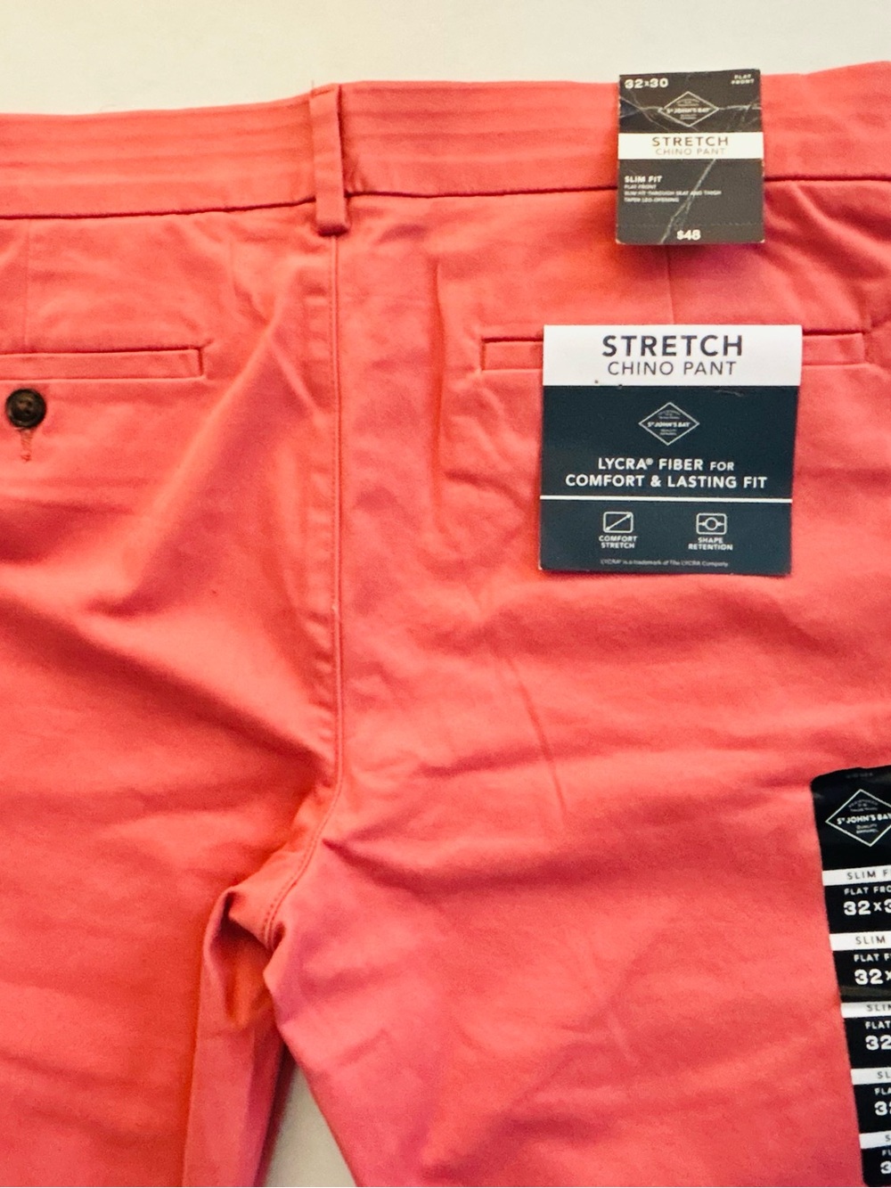 St. John's Bay Coral Stretch Chino Pants
